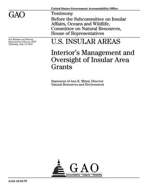 U.S. Insular Areas: Interior's Management and Oversight of Insular Area Grants