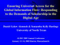 Presentation: Ensuring Universal Access for the Global Information Flow: Responding…