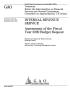 Text: Internal Revenue Service: Assessment of the Fiscal Year 2009 Budget R…