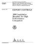 Report: Export Controls: 1998 Legislative Mandate for High Performance Comput…
