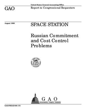 Space Station: Russian Commitment and Cost Control Problems
