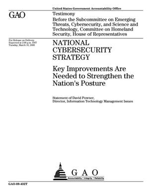 National Cybersecurity Strategy: Key Improvements Are Needed to Strengthen the Nation's Posture