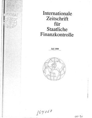 International Journal of Government Auditing, July 1999, Vol. 26, No. 3 (German Version)