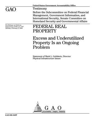 Federal Real Property: Excess and Underutilized Property Is an Ongoing Problem