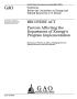 Text: Recovery Act: Factors Affecting the Department of Energy's Program Im…
