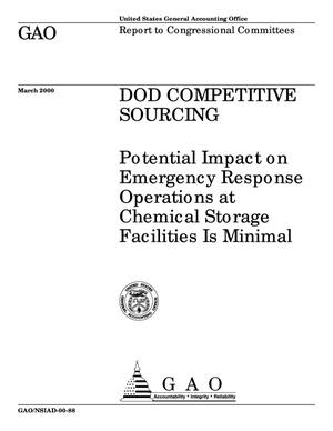 DOD Competitive Sourcing: Potential Impact on Emergency Response Operations at Chemical Storage Facilities Is Minimal