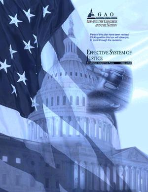 Effective System of Justice, Strategic Objective Plan, Strategic Plan, 2000-2005