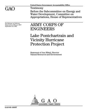 Army Corps of Engineers: Lake Pontchartrain and Vicinity Hurricane Protection Project