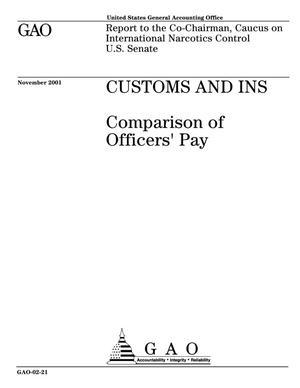 Customs and INS: Comparison of Officers' Pay