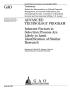Text: Advanced Technology Program: Inherent Factors in Selection Process Ar…