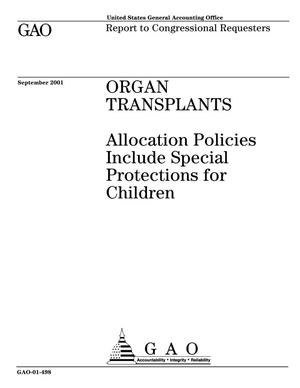 Organ Transplants: Allocation Policies Include Special Protections for Children