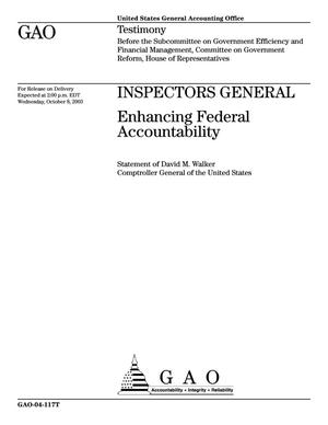 Inspectors General: Enhancing Federal Accountability
