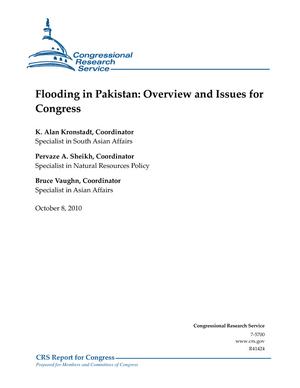 Flooding in Pakistan: Overview and Issues for Congress
