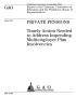 Report: Private Pensions: Timely Action Needed to Address Impending Multiempl…