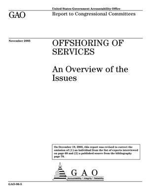 Offshoring of Services: An Overview of the Issues