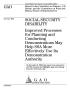 Report: Social Security Disability: Improved Processes for Planning and Condu…