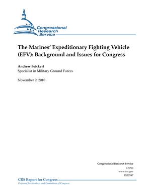 The Marines' Expeditionary Fighting Vehicle (EFV): Background and Issues for Congress