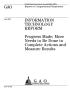 Report: Information Technology Reform: Progress Made; More Needs to Be Done t…