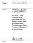 Report: Federal Land Management: Federal Land Transaction Facilitation Act Re…
