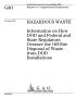 Report: Hazardous Waste: Information on How DOD and Federal and State Regulat…
