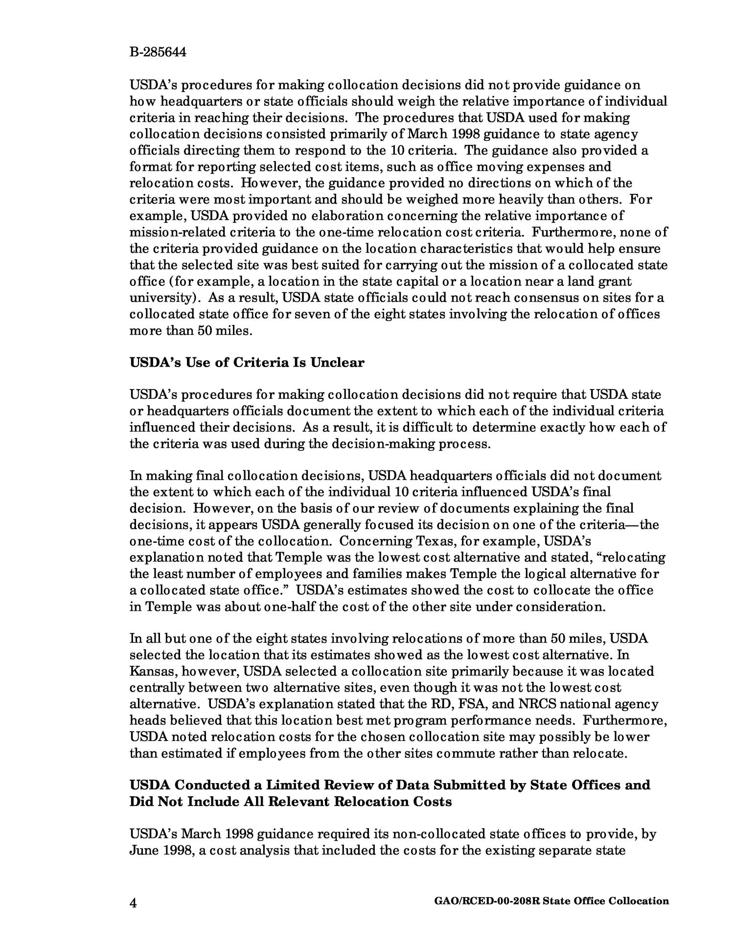U.S. Department of Agriculture: State Office Collocation
                                                
                                                    [Sequence #]: 4 of 15
                                                