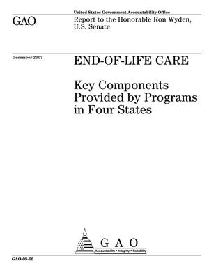 End-of-Life Care: Key Components Provided by Programs in Four States