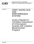 Report: Army Workload and Performance System: Actions Needed to Complete Asse…