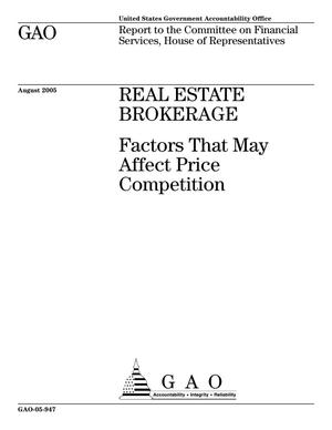 Real Estate Brokerage: Factors That May Affect Price Competition