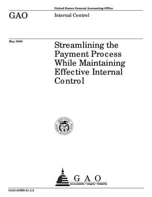 Streamlining the Payment Process While Maintaining Effective Internal Control
