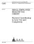 Report: Small Employer Health Tax Credit: Factors Contributing to Low Use and…