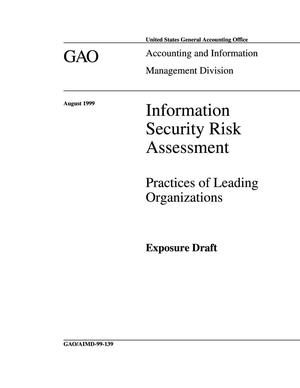 Information Security Risk Assessment: Practices of Leading Organizations (Exposure Draft)