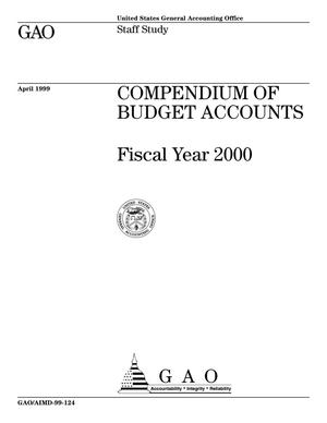 Compendium of Budget Accounts: Fiscal Year 2000