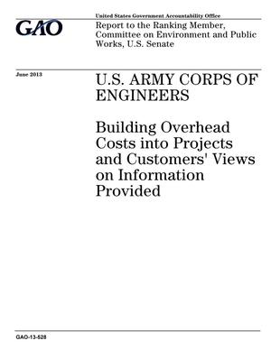 U.S. Army Corps of Engineers: Building Overhead Costs into Projects and Customers' Views on Information Provided