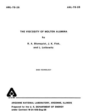 Viscosity of Molten Alumina