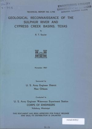 Geological Reconnaissance of the Sulphur River and Cypress Creek Basins, Texas