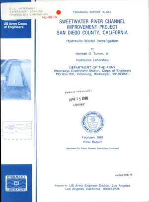 Primary view of object titled 'Sweetwater River Channel Improvement Project, San Diego County, California: Hydraulic Model Investigation'.