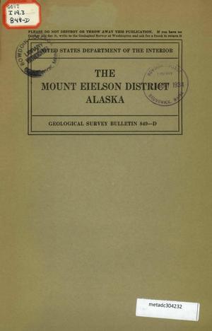 The Mount Eielson District Alaska