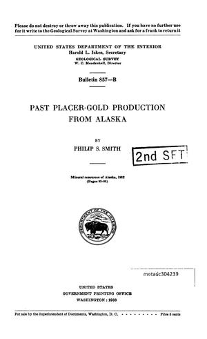 Primary view of object titled 'Past Placer-Gold Production from Alaska'.