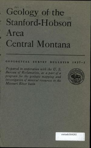Geology of the Stanford-Hobson Area, Central Montana