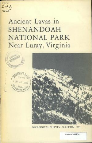 Ancient Lavas in Shenandoah National Park Near Luray, Virginia