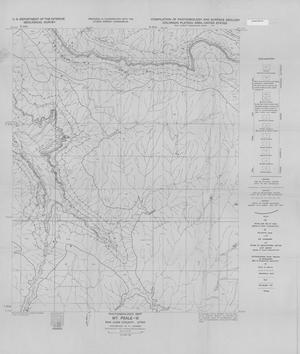 Photogeologic Map, Mt. Peale-15 Quadrangle, San Juan County, Utah