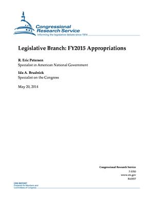 Legislative Branch: FY2015 Appropriations