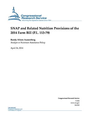SNAP and Related Nutrition Provisions of the 2014 Farm Bill (P.L. 113-79)