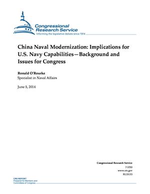 Primary view of object titled 'China Naval Modernization: Implications for U.S. Navy Capabilities--Background and Issues for Congress'.