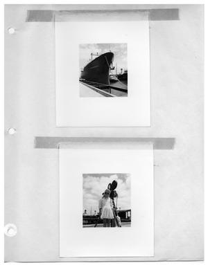 ["Esso Montevideo"] and [Young Woman in front of Camera]