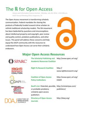 The Rx for Open Access [handout]