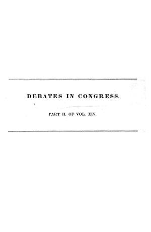 Primary view of object titled 'Register of Debates in Congress, Comprising the Leading Debates and Incidents of the First Session of the Twenty-Fifth Congress'.