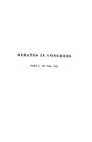 Primary view of object titled 'Register of Debates in Congress, Comprising the Leading Debates and Incidents of the First Session of the Twenty-Second Congress'.