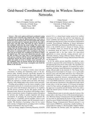 Grid-based Coordinated Routing in Wireless Sensor Networks