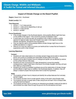 Impact of Climate Range on the Desert Pupfish